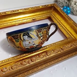 Vintage Satsuma porcelain tea cup made in Japan